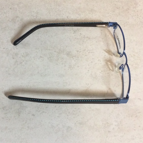 NWT Seventeen royal blue retro metal eyeglasses new old stock - Picture 6 of 16